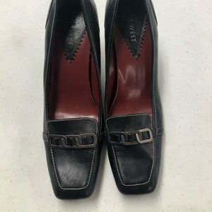 Nine West Size 7.5 Women’s Closed Toe Dark Brown High Heel Shoes